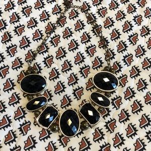 Gold and Black Necklace